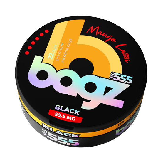 bagz mango lassi black 55.5mg nicotine pouches