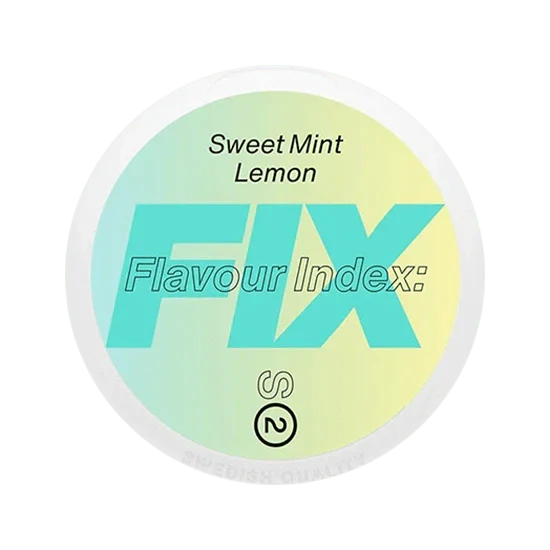 fix sweet mint lemon nicotine pouches