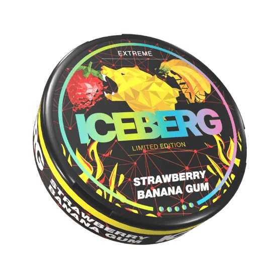 iceberg strawberry banana gum - 150mg nicotine pouches