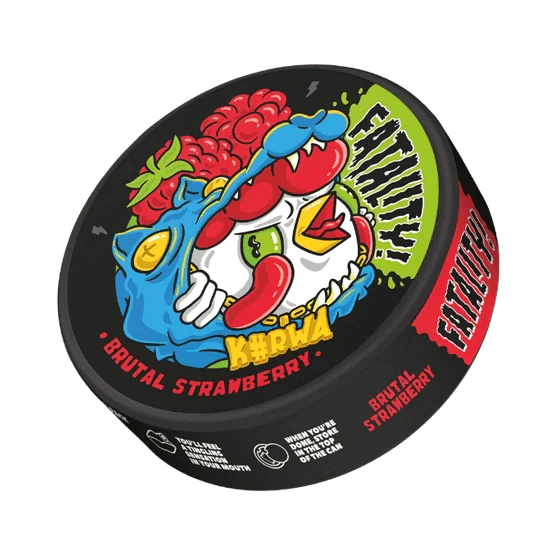 kurwa brutal strawberry - 47mg nicotine pouches