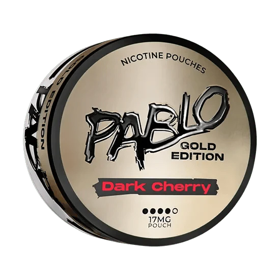 pablo dark cherry – gold edition nicotine pouches 17mg