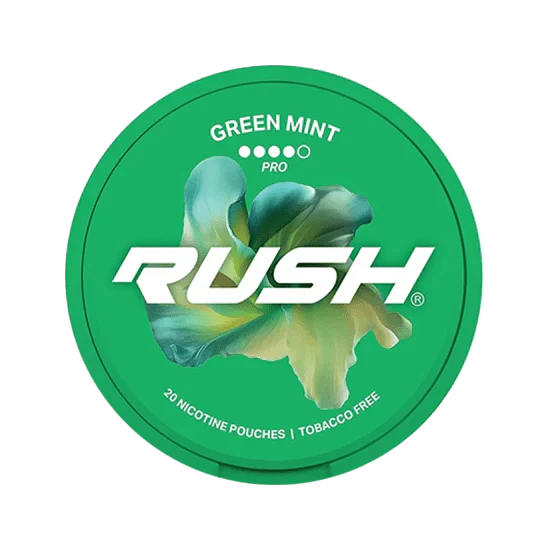 rush green mint nicotine pouches