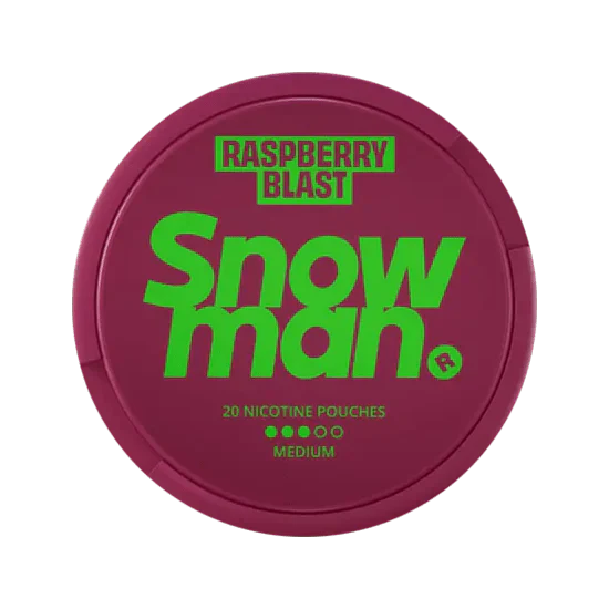 snowman raspberry blast 9mg nicotine pouches