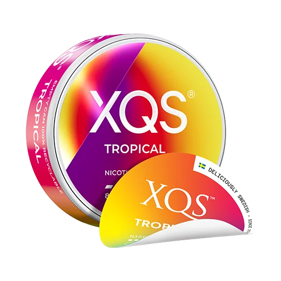 xqs tropical - 8mg (strong) nicotine pouches