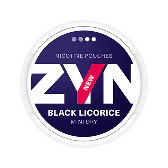 zyn black licorice mini 3mg nicotine pouches