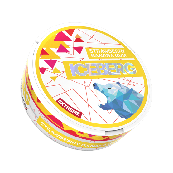 iceberg strawberry banana gum - 50mg nicotine pouches