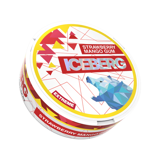 iceberg strawberry mango gum - 50mg nicotine pouches