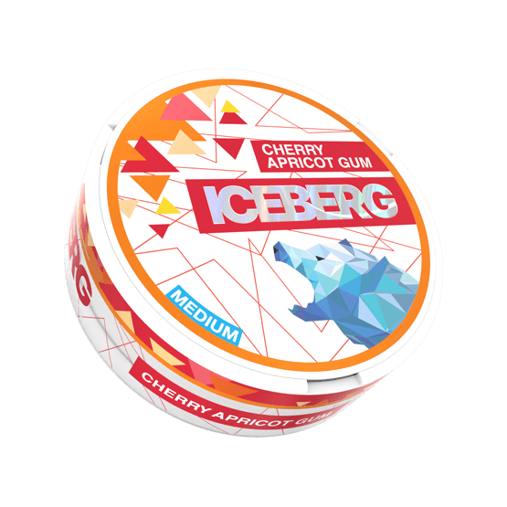 iceberg light cherry apricot gum - 20mg nicotine pouches