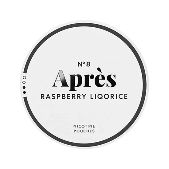 apres raspberry liquorice nicotine pouches