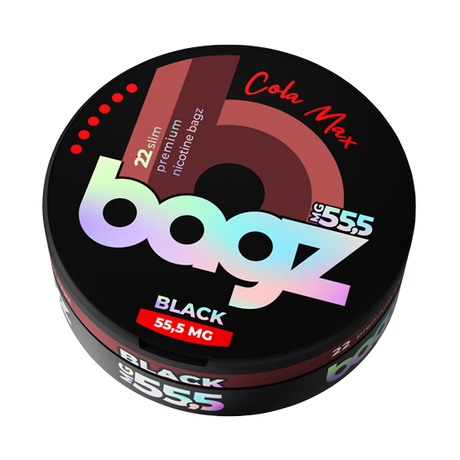 bagz cola max black 55.5mg nicotine pouches