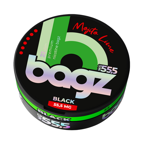 bagz mojito lime black 55.5mg nicotine pouches