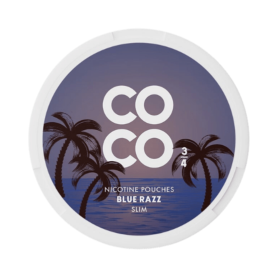 coco blue razz - 9mg nicotine pouches