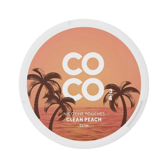 coco clean peach - 9mg nicotine pouches