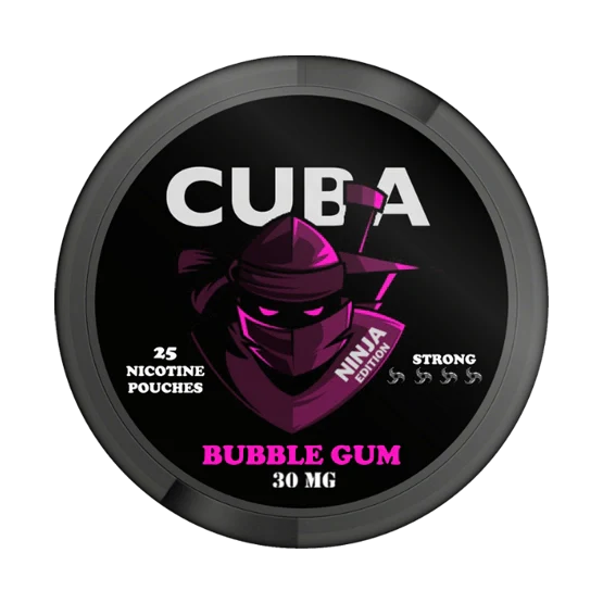 cuba bubblegum - 30mg nicotine pouches