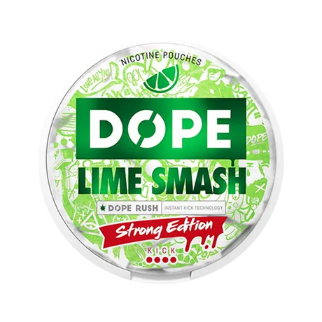 dope lime smash strong nicotine pouches