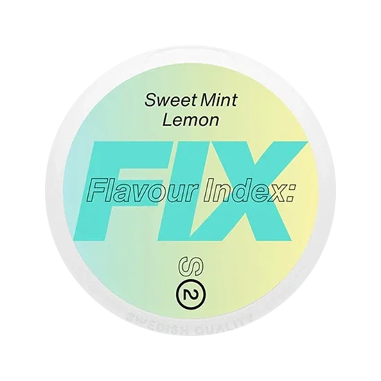 fix sweet mint lemon nicotine pouches