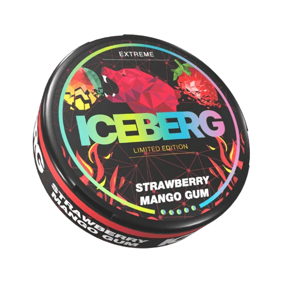 iceberg strawberry mango gum - 150mg nicotine pouches