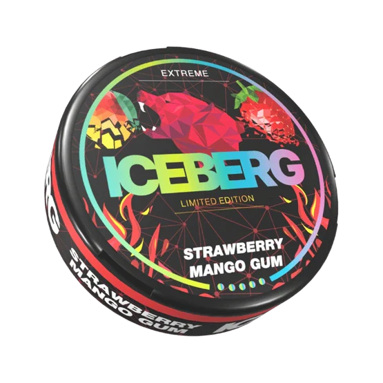 iceberg strawberry mango gum - 150mg nicotine pouches