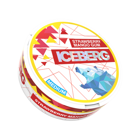 iceberg light strawberry mango gum - 20mg nicotine pouches