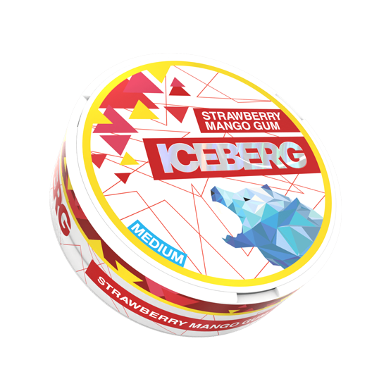 iceberg light strawberry mango gum - 20mg nicotine pouches