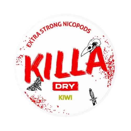 killa dry kiwi nicotine pouches