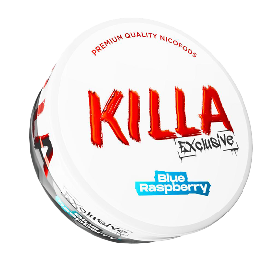 killa exclusive blue raspberry - 16.5mg/g nicotine pouches