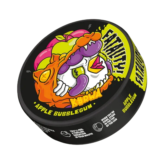 kurwa apple bubble gum - 47mg nicotine pouches