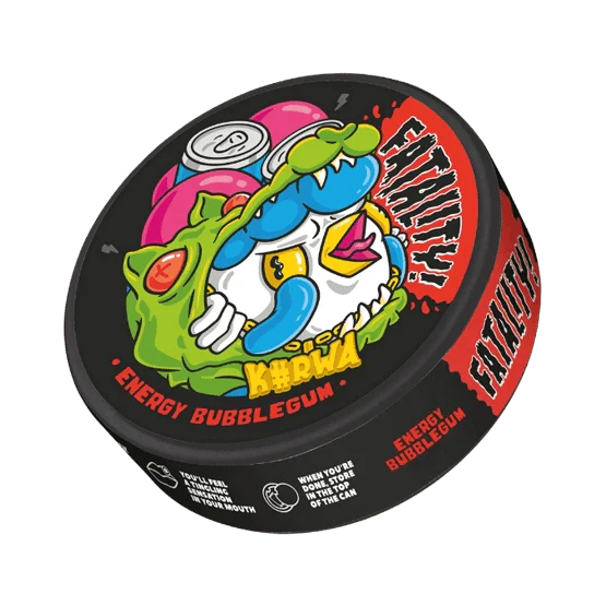 kurwa energy bubblegum - 47mg nicotine pouches