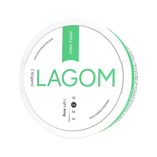 lagom apple mint light 4mg nicotine pouches  