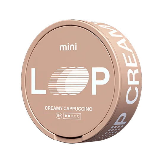 loop creamy cappuccino mini nicotine pouch  