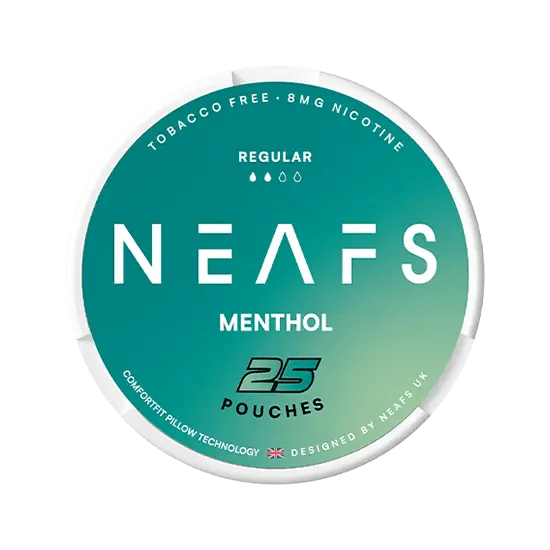 neafs menthol nicotine-free nicotine pouches