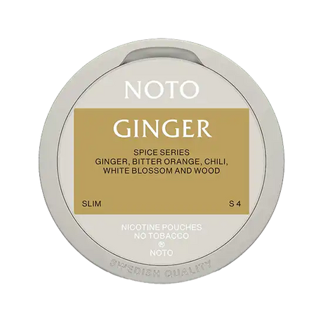 noto ginger nicotine pouches