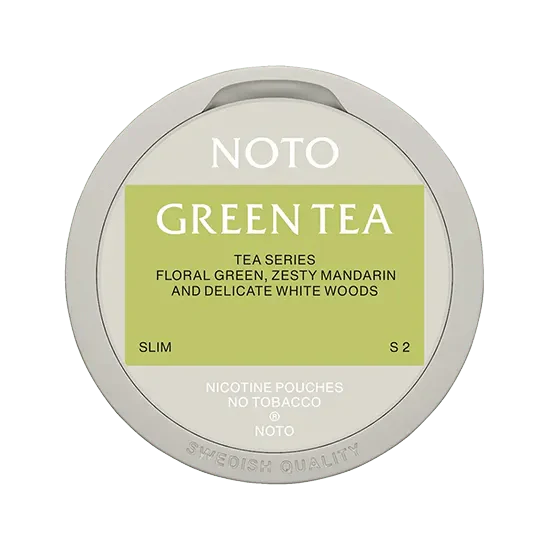 noto green tea nicotine pouch  