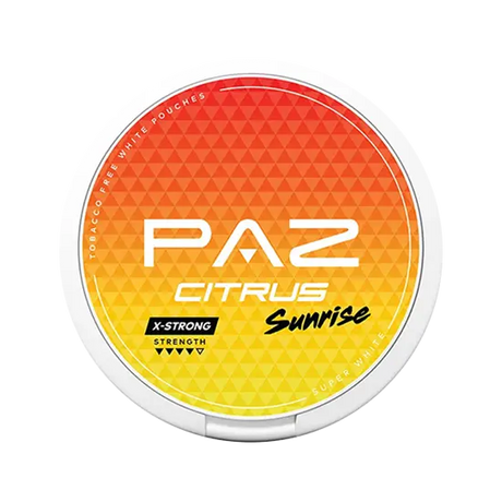 paz citrus sunrise x strong nicotine pouches