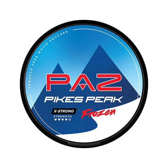 paz pikes peak frozen mint nicotine pouches