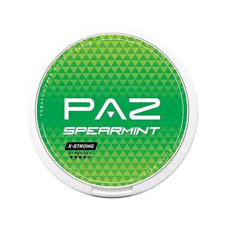 paz spearmint x strong nicotine pouches