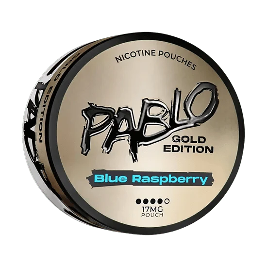 pablo blue raspberry – gold edition nicotine pouches 17mg