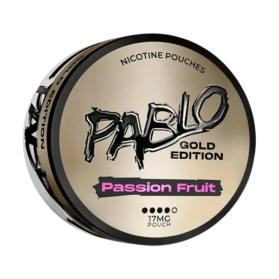 pablo passion fruit – gold edition nicotine pouches 17mg