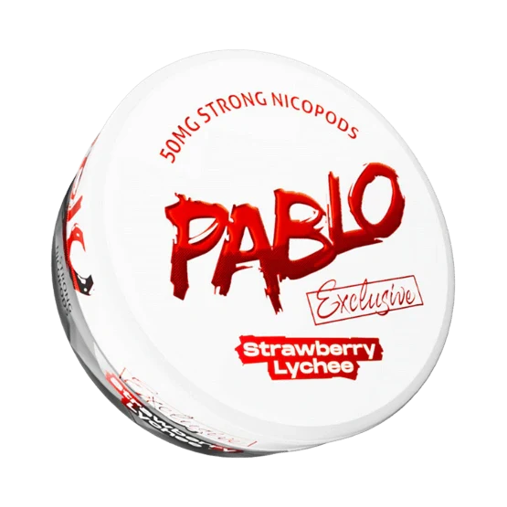 pablo exclusive strawberry lychee - 50mg nicotine pouches