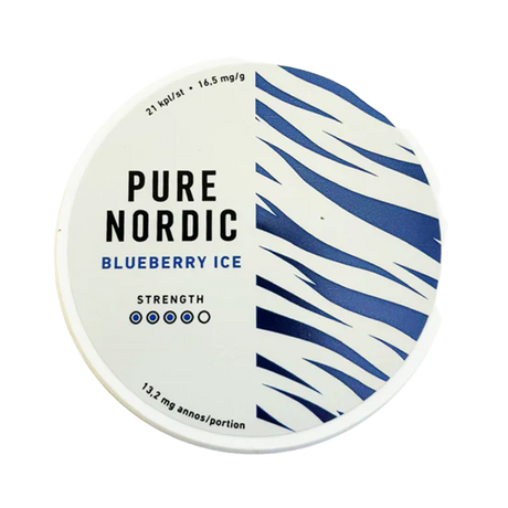 pure nordic blueberry ice - 13.2 mg nicotine pouches