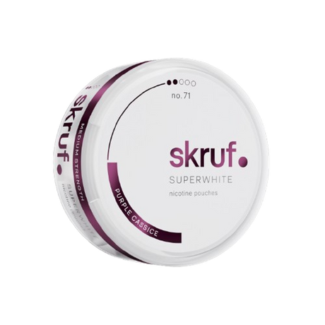 skruf purple cassice nicotine pouches