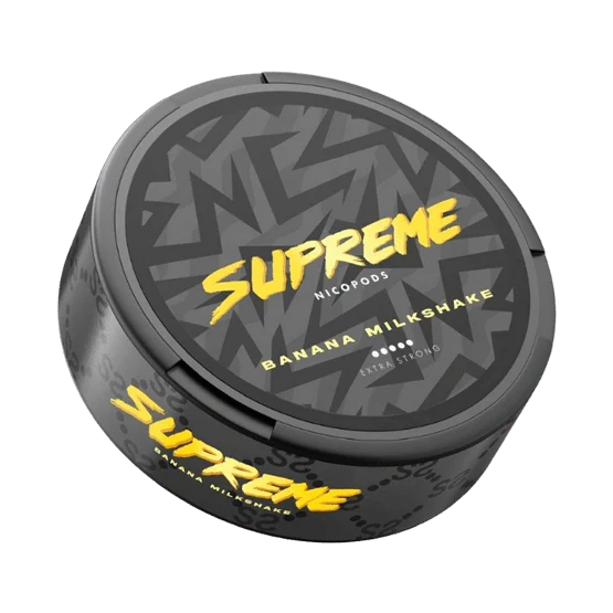 supreme banana milkshake - 120mg nicotine pouches