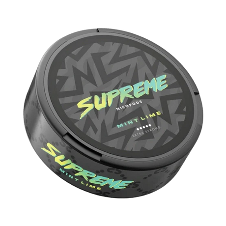 supreme mint lime - 120mg nicotine pouches