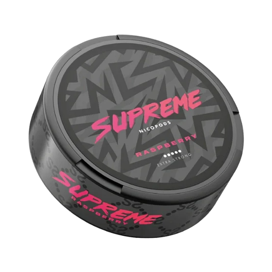 supreme raspberry - 120mg nicotine pouches