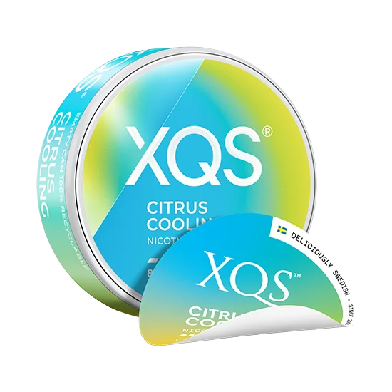 xqs citrus cooling - 8mg (strong) nicotine pouches