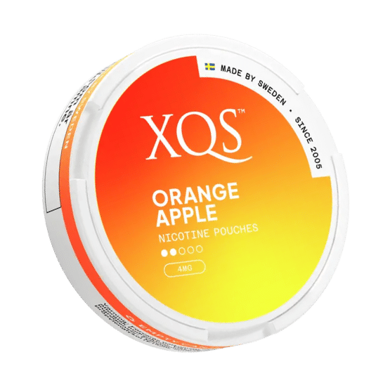 xqs orange apple - 4mg (light) nicotine pouches