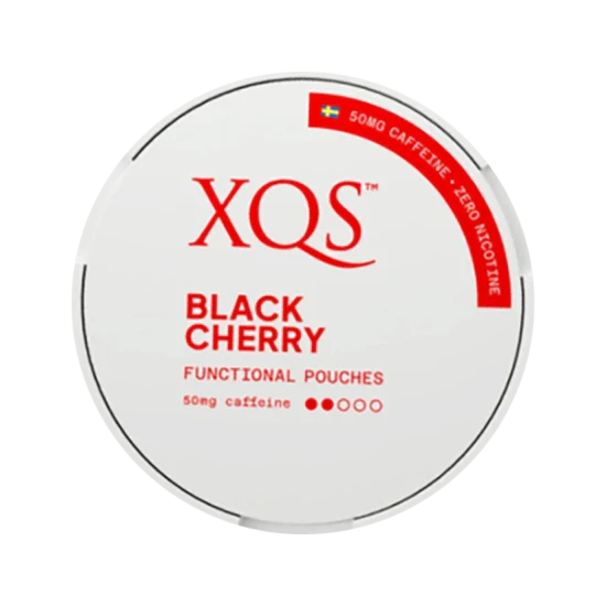 xqs black cherry 0 percent nicotine pouches