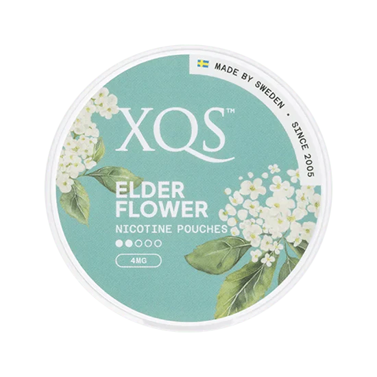 xqs elderflower  4mg light nicotine pouches