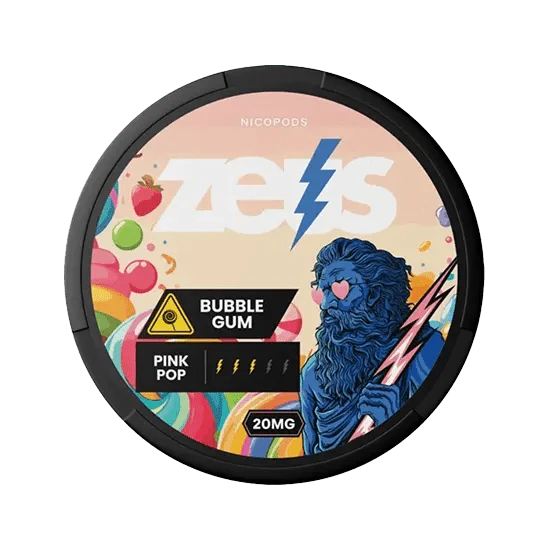 zeus bubble gum 20mg nicotine pouch  