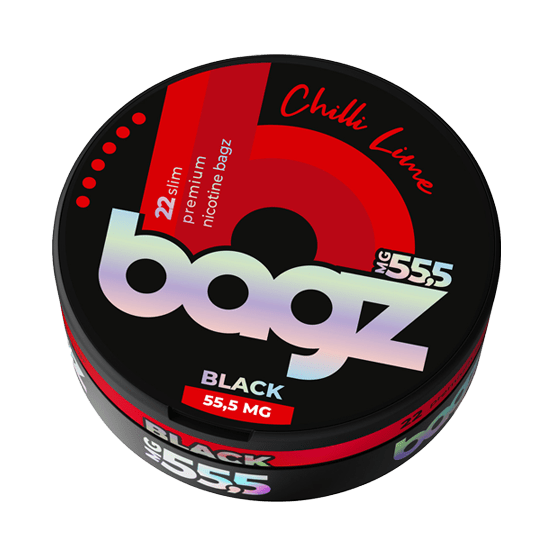 bagz chilli lime black 55.5mg nicotine pouches